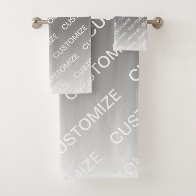Gris (couleur changeable) Ombre & Motif de texte (En situation)
