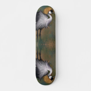 Gris Crowne Crane Bird Skateboard