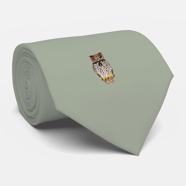 Gris de cravate de hibou (Roulé)