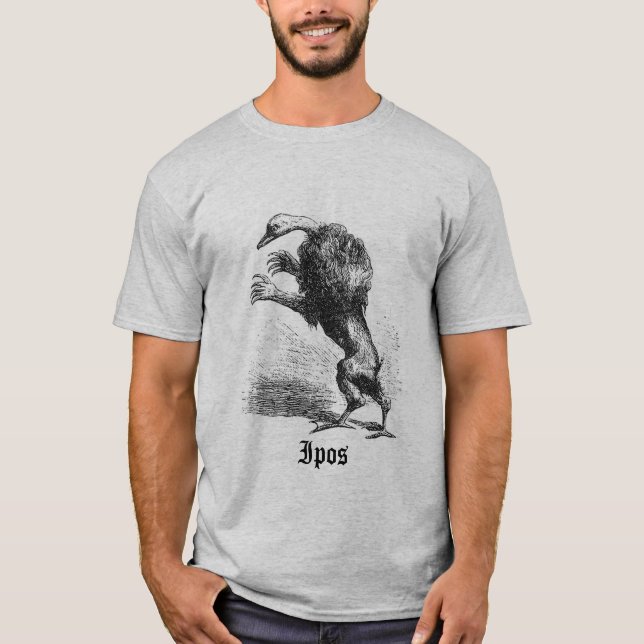 Gris de T-shirt d'Ipos (Devant)