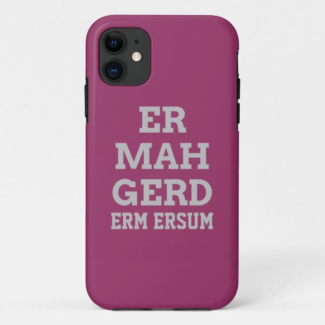 Gris Ermahgerd iPhone 5 à peine Coque (Dos)