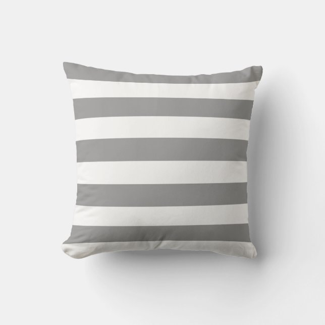 Gris et blanc barre des coussins de MoJo (Recto)