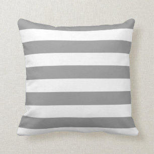 Gris et blanc barre des coussins de MoJo