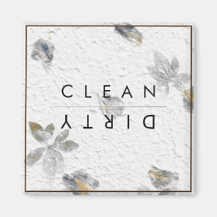 Gris et blanc Lave-vaisselle Magnet