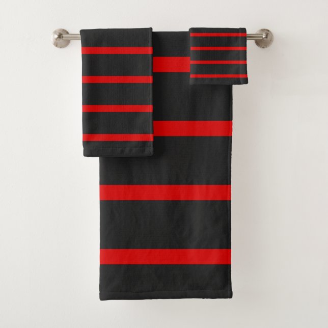 Gris foncé et rayures rouges (En situation)