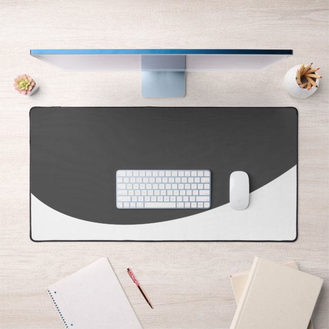 Gris foncé foncé Flow Blanc Wave Barrière (Bureau 1)