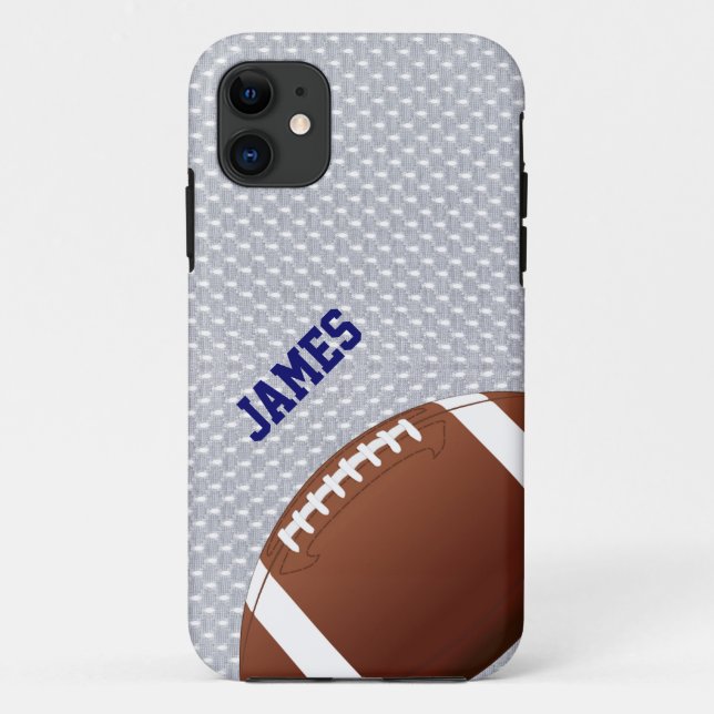 Gris Football Personnalisé iPhone 5 Coque (Dos)
