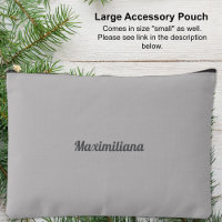 Gris - Grand sac d'accessoires solide