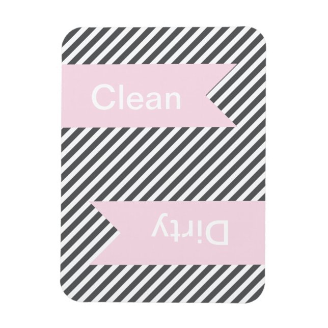 Gris Gris Propre - Magnets de lave-vaisselle sale (Vertical)