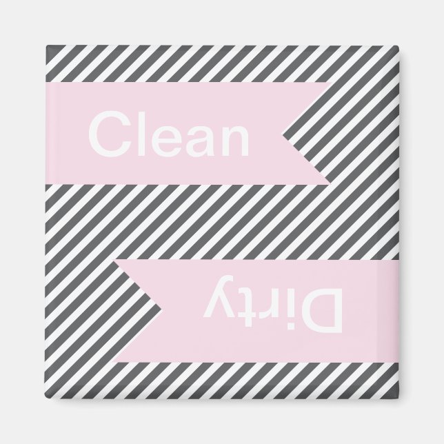 Gris Gris Propre - Magnets de lave-vaisselle sale (Devant)