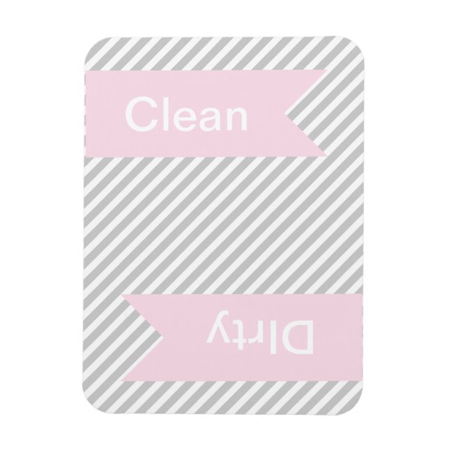 Gris Gris Propre - Magnets de lave-vaisselle sale (Vertical)