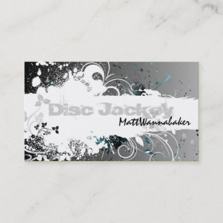 Gris grunge d'éclaboussure de carte de visite de