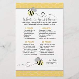 Gris Jaune Bumble Bee Ce qui est dans votre jeu de