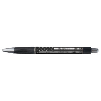 Gris Line Grunge Flag Agent correctionnel Stylo