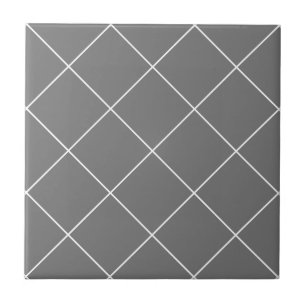 Gris mince carreaux de grille diamant