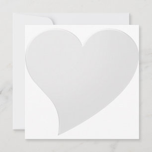 Gris minimaliste grand coeur moderne élégant