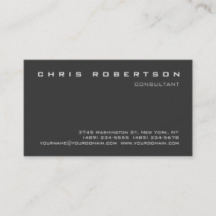 Gris Moderne Attrayant Carte de visite de charme