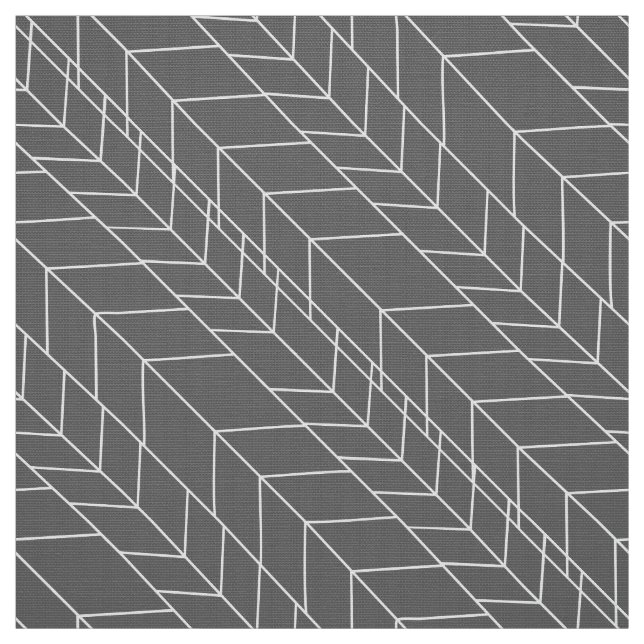 Gris moderne ou tout tissu Herrinbone couleur pers (Échantillon)