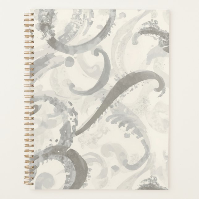 Gris neutre et abstrait blanc (Devant)