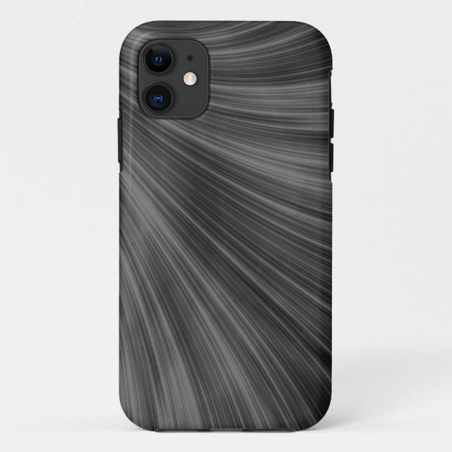 gris noir - coque iphone (Dos)