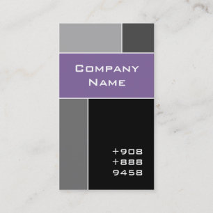 Gris pourpre de carte de visite moderne