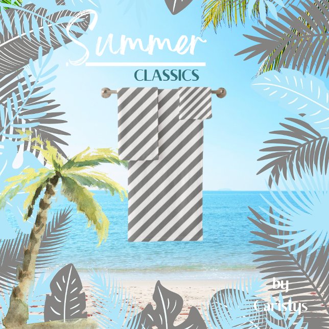 Gris rayé blanc (Créateur téléchargé)