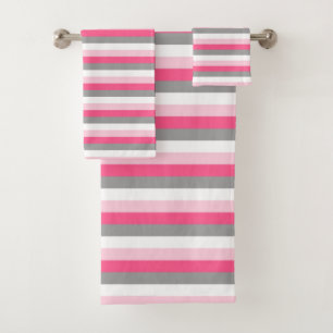 Gris rose, rose chaud, blanc et fusain