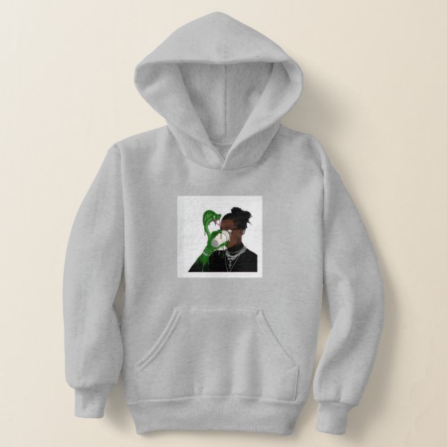 Gris Slatt Young Thug Pour Garçons et Adolescents  (Poser)