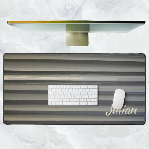 Gris Smokey moderne avec nom Monochromatique