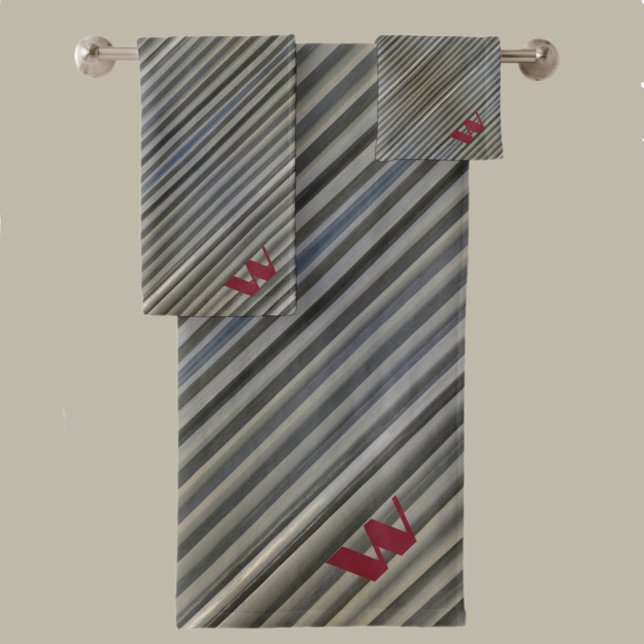 Gris Smokey Monochromatique rayures Monochromatiqu (Créateur téléchargé)