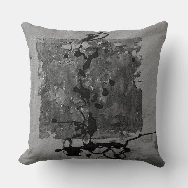 Gris sur le coussin inspiré par zen gris (Recto)