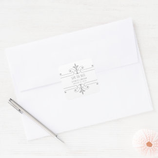 Gris v2 Fancy Ornamental Enregistrer les stickers