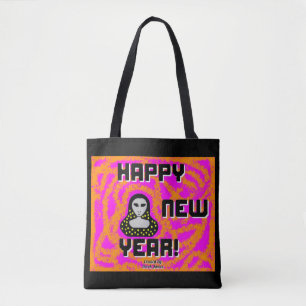 Gris voeux de nouvel an Sac fourre-tout