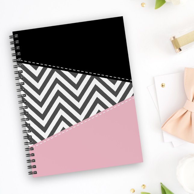 Gris Zigzag, Gris Chevron, Motif Zigzag, Rose (Créateur téléchargé)
