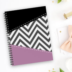 Gris Zigzag, Gris Chevron, Motif Zigzag, Violet