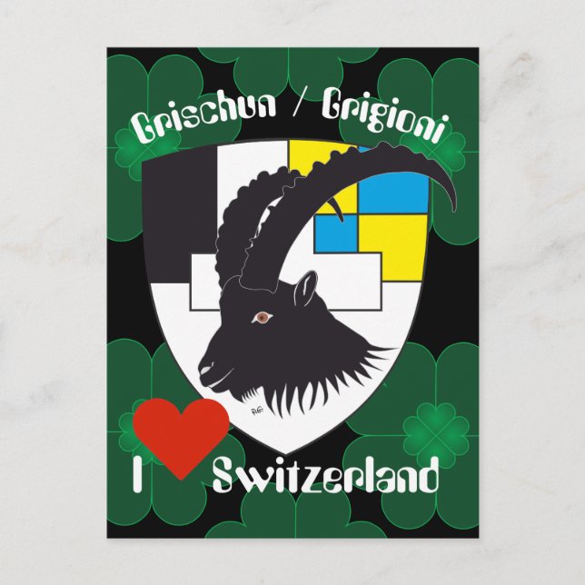 Grischun Suisse Carte postale grisonne (Devant)