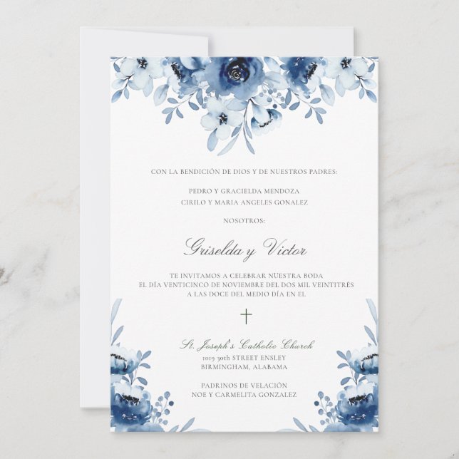 GRISELDA Faire-part de mariage 2a (Devant)