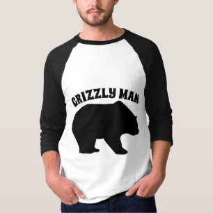 GRIZZLE MAN BEAR T-SHIRTS