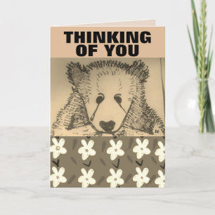 GRIZZLY BEAR CUB ART HEUREUX ANNIVERSAIRE CARTES D