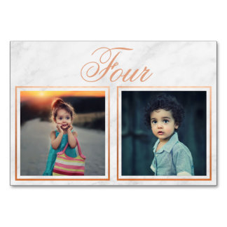 Groom âge Rose or Marbre d'or Numéro de table