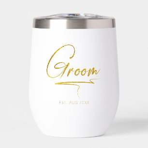 Groom de calligraphie moderne Gold ID1025