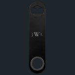 Groomsman Black Custom Monogramme Nom<br><div class="desc">Cadeaux Groomsmen. Monogramme. Name. Noir.</div>