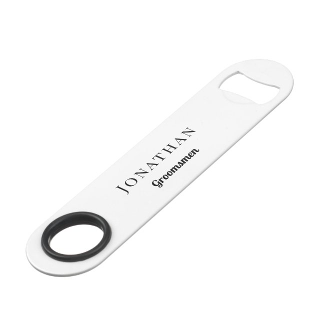 Groomsman Cadeau Personnalisé Mariage de Monogramm (Devant angulaire)