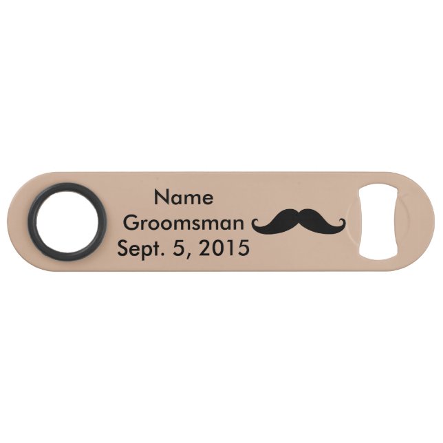 Groomsman Mustache Casquette & Costume Speed Bottl (Devant (Horizontal))