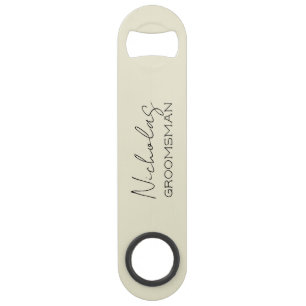 Groomsman personnalisé à la crème