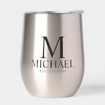 Groomsman personnalisé moderne<br><div class="desc">Cadeaux de Groomsman Personnalisés modernes avec monogramme personnalisé,  nom et titre de marionnettiste dans le style de police serif classique. Aussi parfait pour Best Man,  Père de la Mariée et plus.</div>