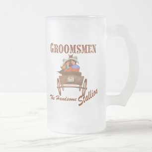 Groomsmen Cadeau 16 oz Frosted Beer Mug