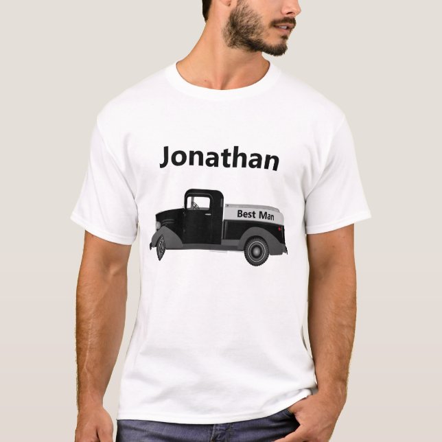 Groomsmen Dons Vieux T-Shirt Camion (Devant)