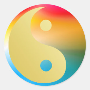 Groovin' Yin et Yang Sticker