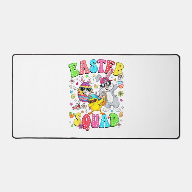 Groovy Funny Rabbit Egg Chick Easter Squad Day Men (Recto)